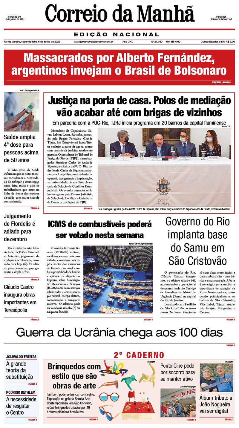 Jornal Correio da Manhã - 6 de junho de 2022 - Edição 24.030