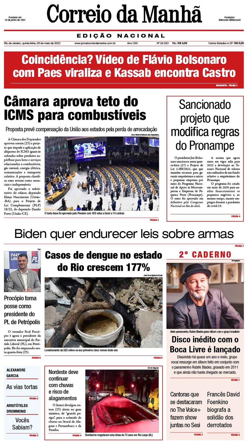 Jornal Correio da Manhã - 26 de maio de 2022 - Edição 24.023